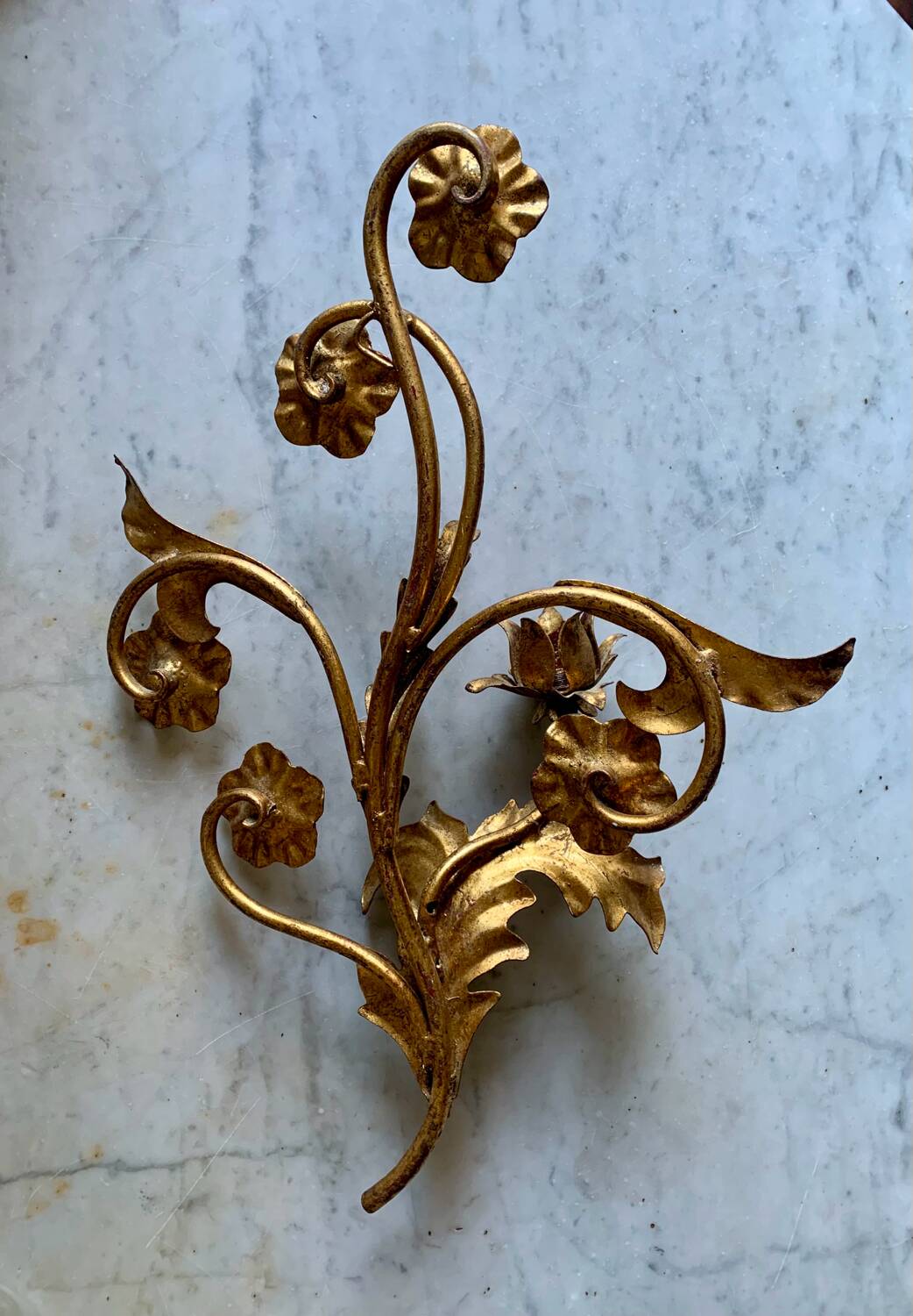 70s wall candle holder