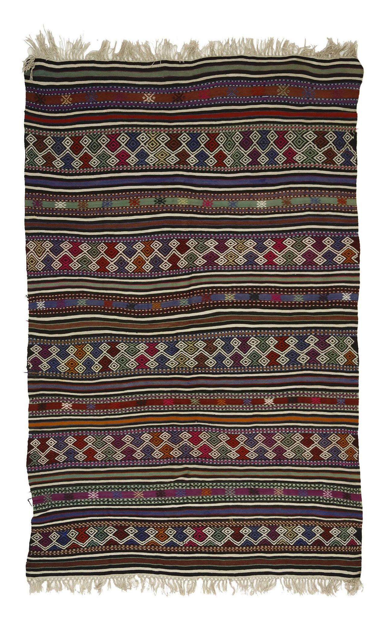 Bohemian Style Handcrafted Vintage Rug 150x 240 cm