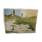 School poster 17 and 18 Rossignol collection 50s, clay and sandy soil