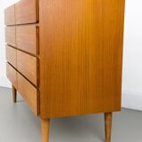 Commode danoise à 8 tiroirs en teck d'Omann Jun, 1970