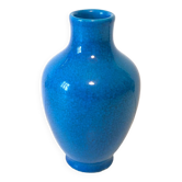 Blue cracked ceramic vase 1930