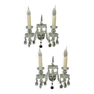 Crystal Bohemian Sconces Set of 2 