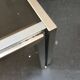70s coffee table in chrome and smoked glass