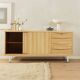 Wonderful partly solid sideboard in Scandinavian style from the 1950s