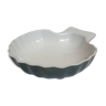 Oven dish in the shape of a blue scallop shell - Vintage