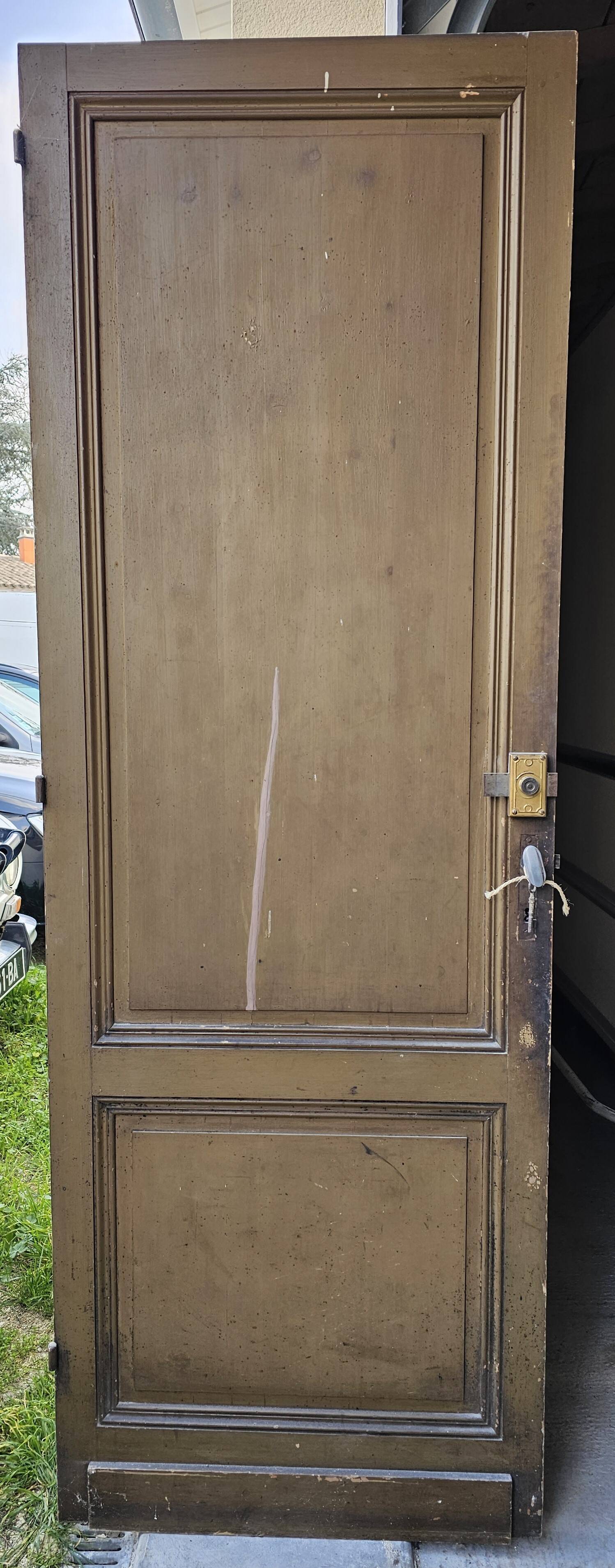 Lot de deux portes d'intérieur XIXème siècle