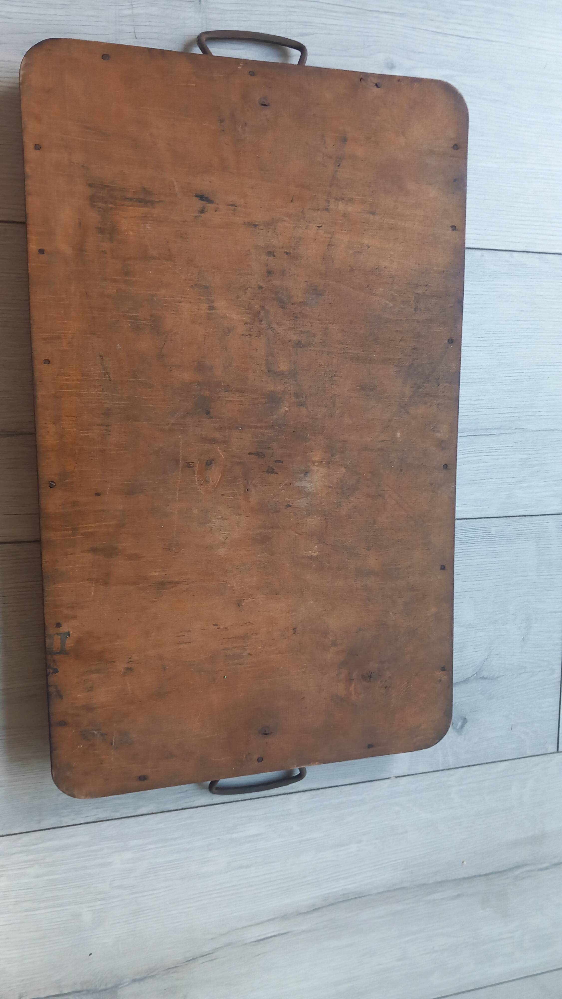 Petit plateau cuisine ancien en bois