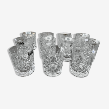 Crystal whisky glasses (x11)