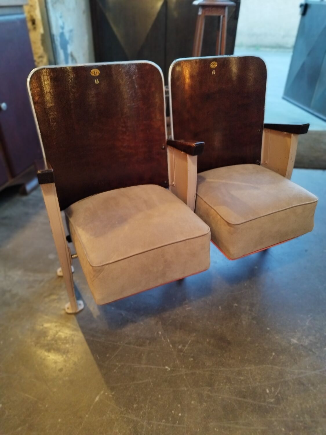 Cinema bench 2 seats 50s