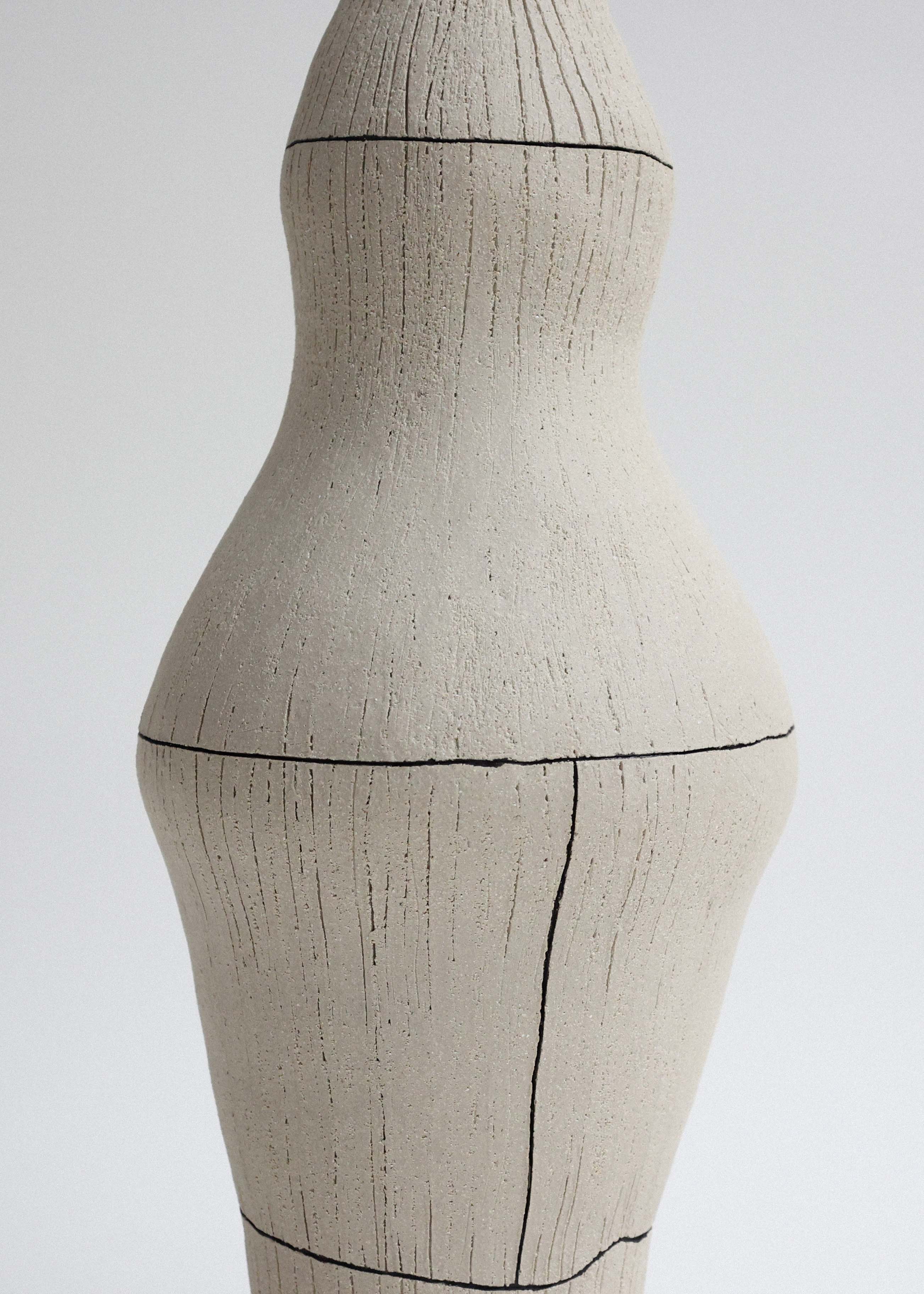 Unique stoneware vase from the 1991 series