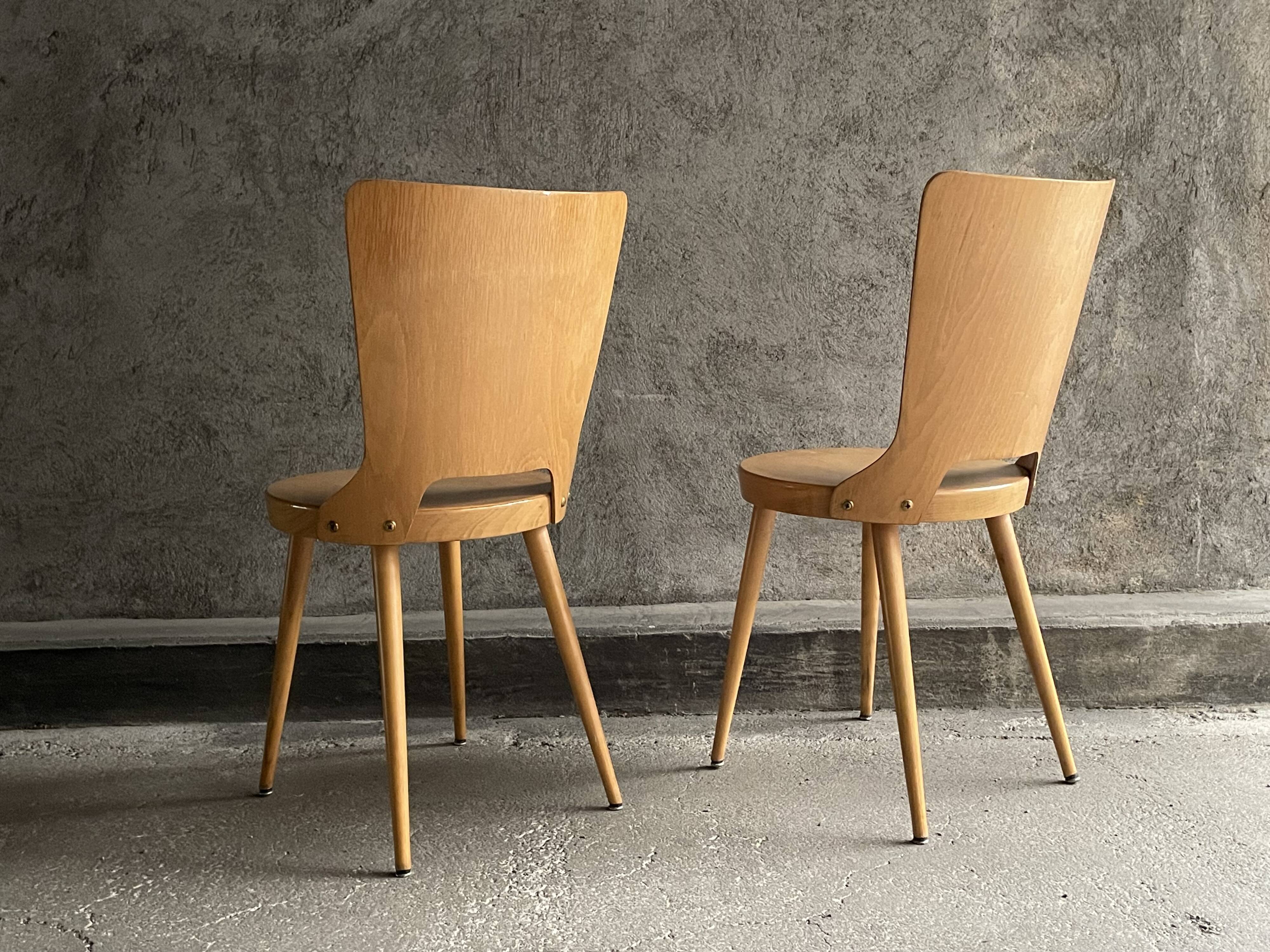 Pair of Dove model bistro chairs