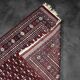 Handwoven red Boukhara oriental rug, 1960s