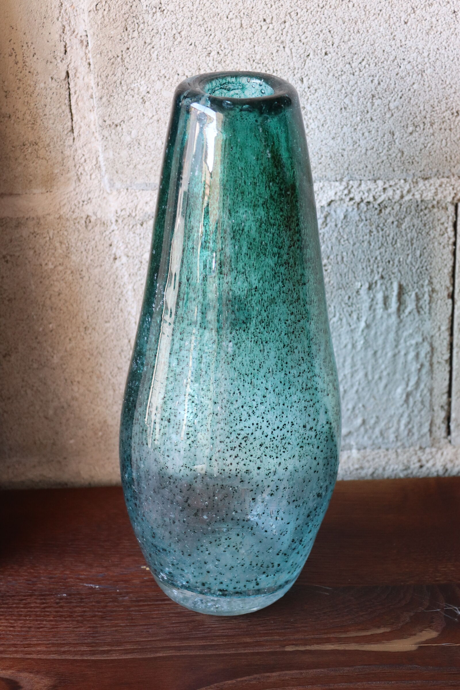 Vase in blown glass Crystal of the popes