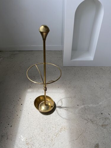 Vintage golden brass umbrella holder