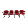 Set of four chairs by Giancarlo Piretti for Castelli