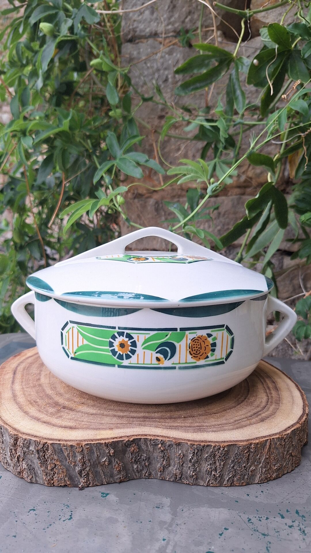 Art Deco vegetable soup tureen