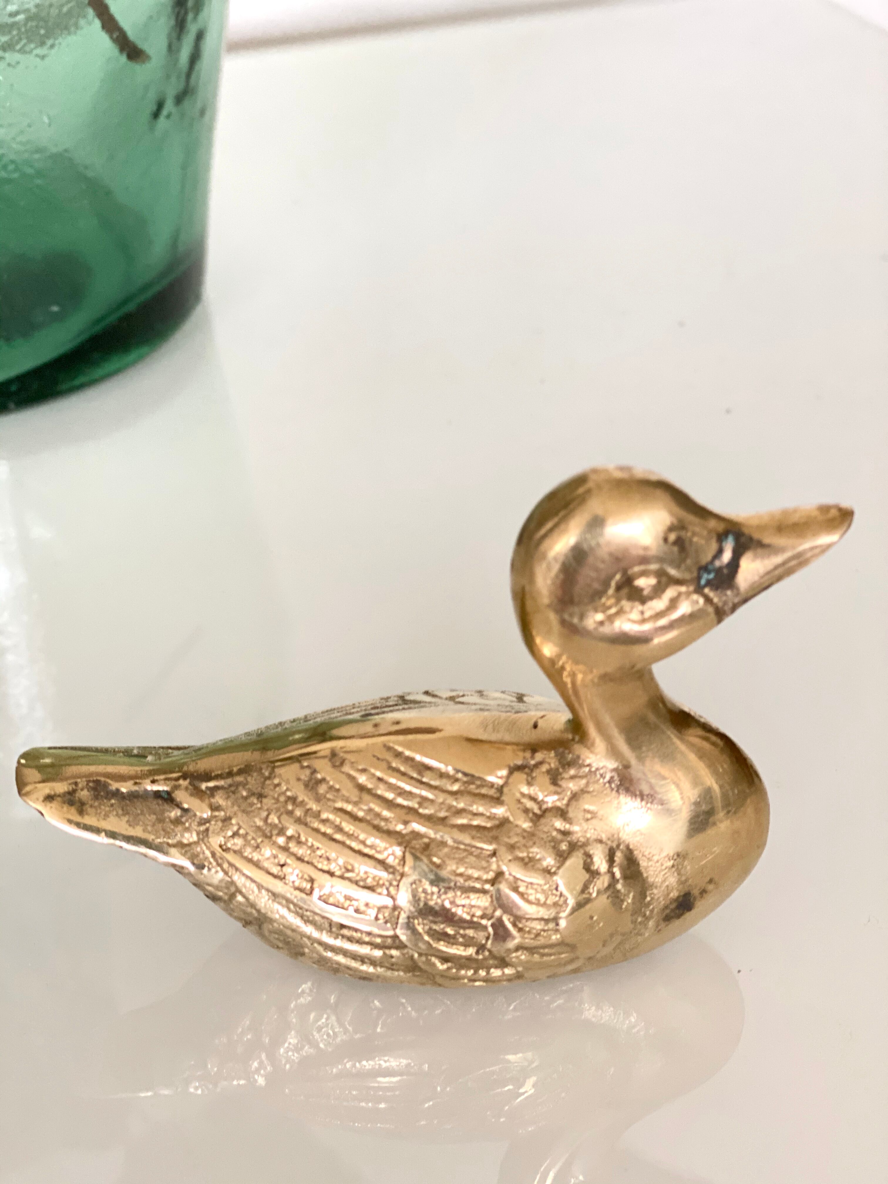 Canard en laiton vintage