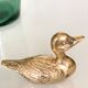 Canard en laiton vintage