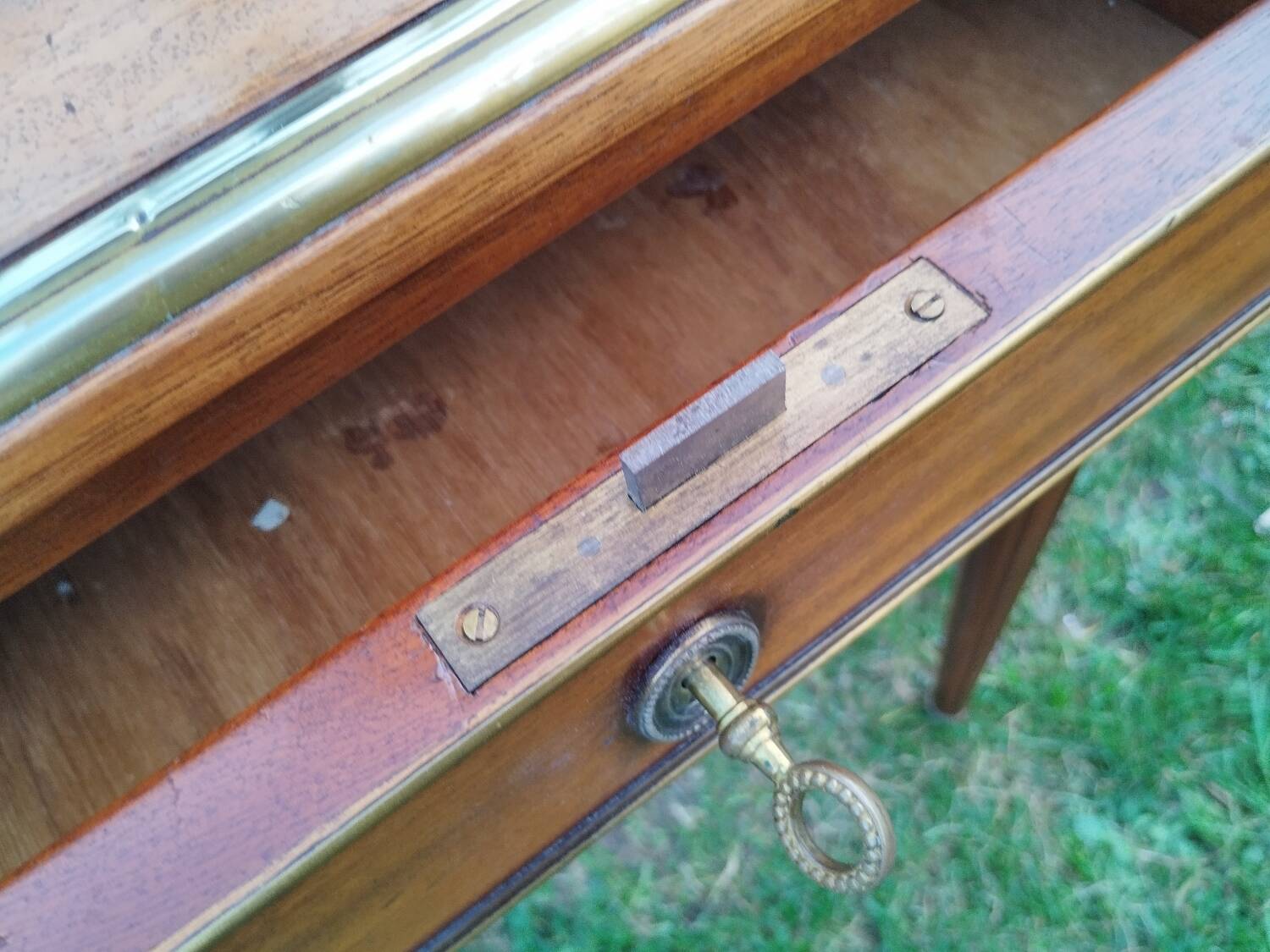Antique Louis XVI style desk with drawers