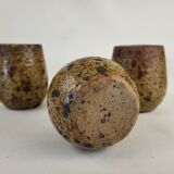 3 Pyrite stoneware cups