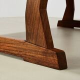 Anthroposophic Dining Table in Tigerwood 1930s/40s