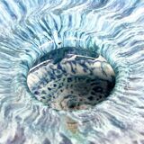 Mid-century modern pottery candlestick by Else and Henry Nielsen for Henri Keramik, 1960s.