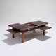 Table basse en bois, bernard vuarnesson, 1970s