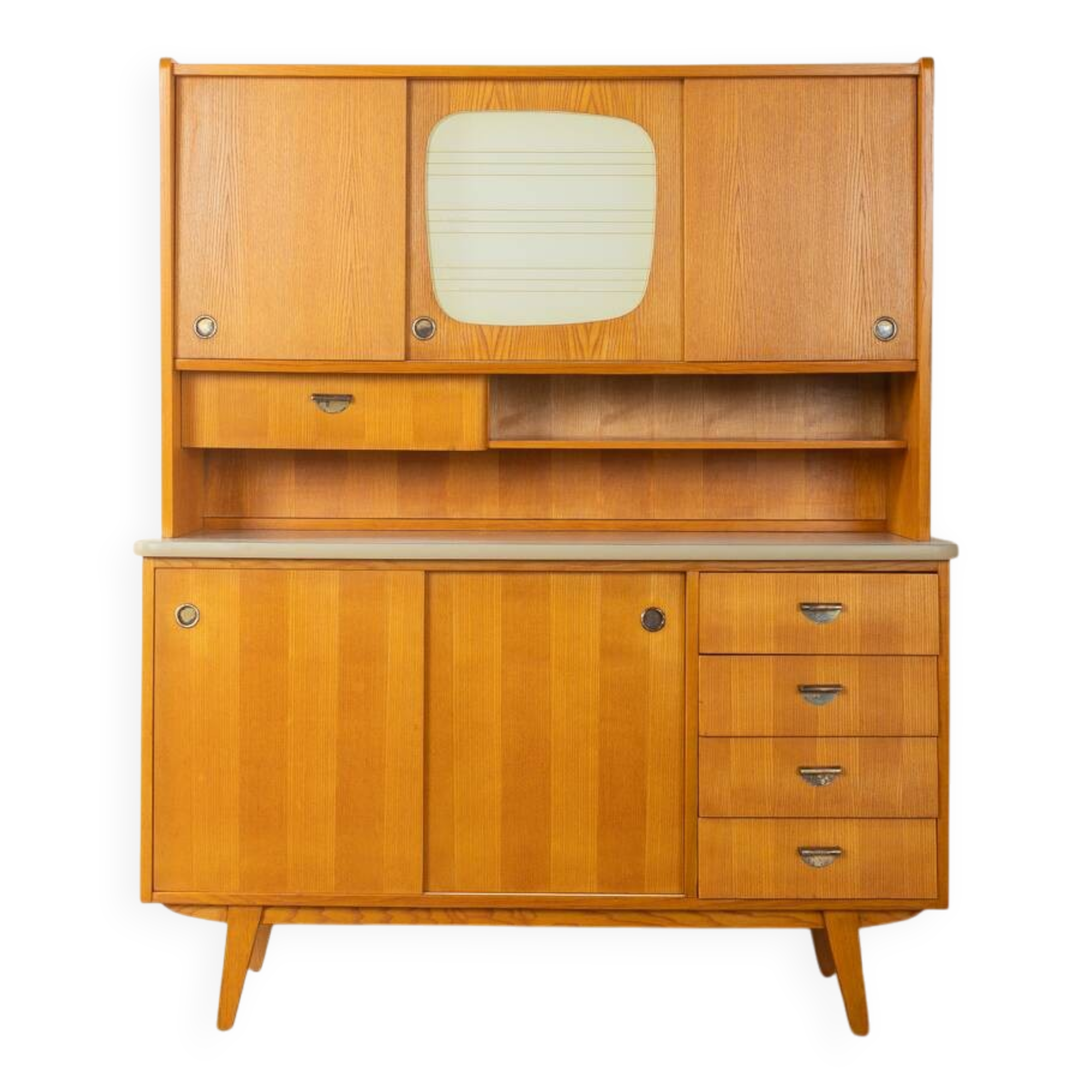 Enchanting two-part kitchen cabinet from the 1950s