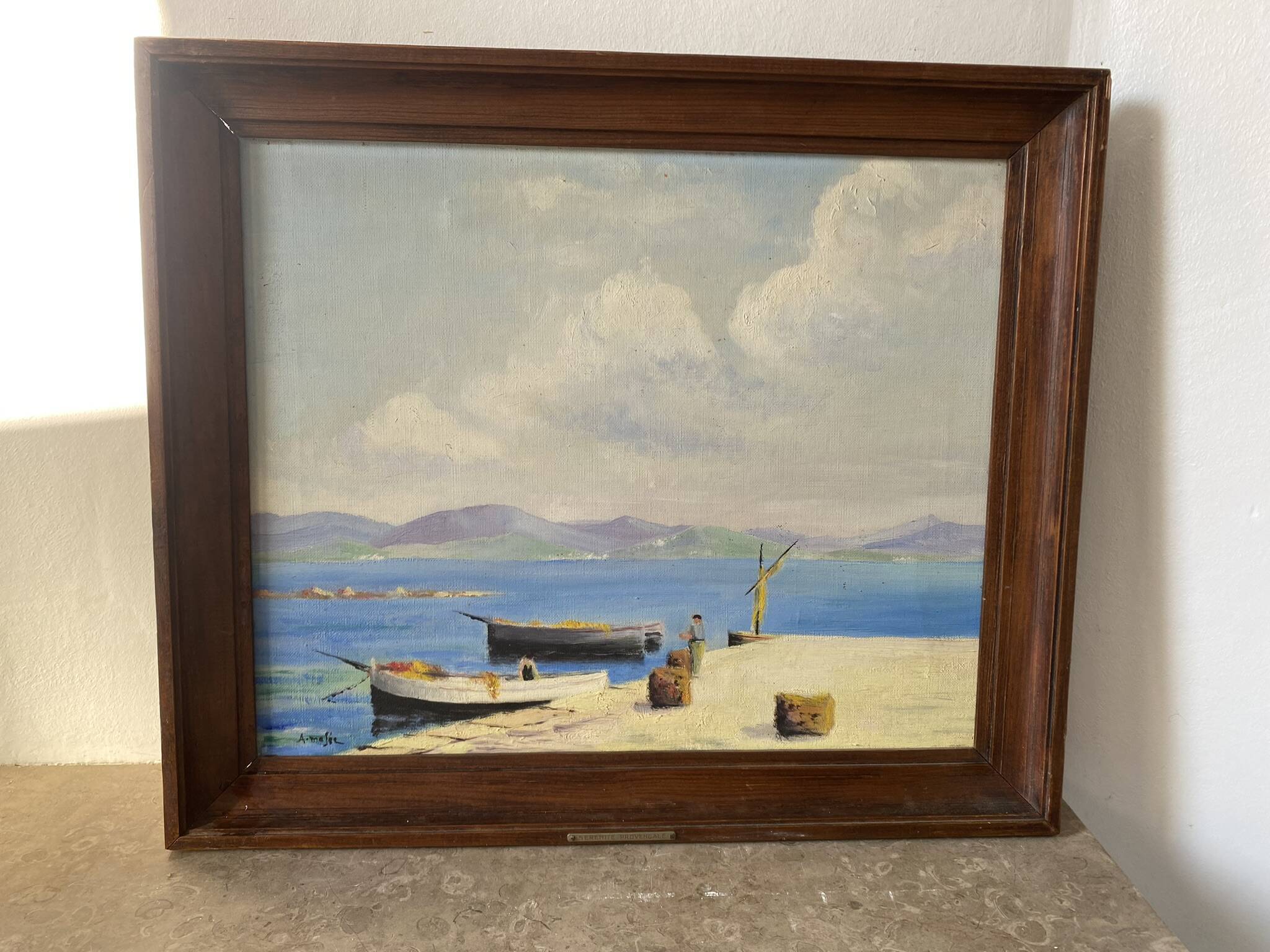 Provencal marine signed