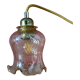 Vintage amber glass tulip walker