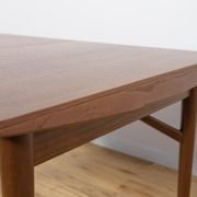 Table à manger en teck extensible du milieu du siècle Everest, années 1960