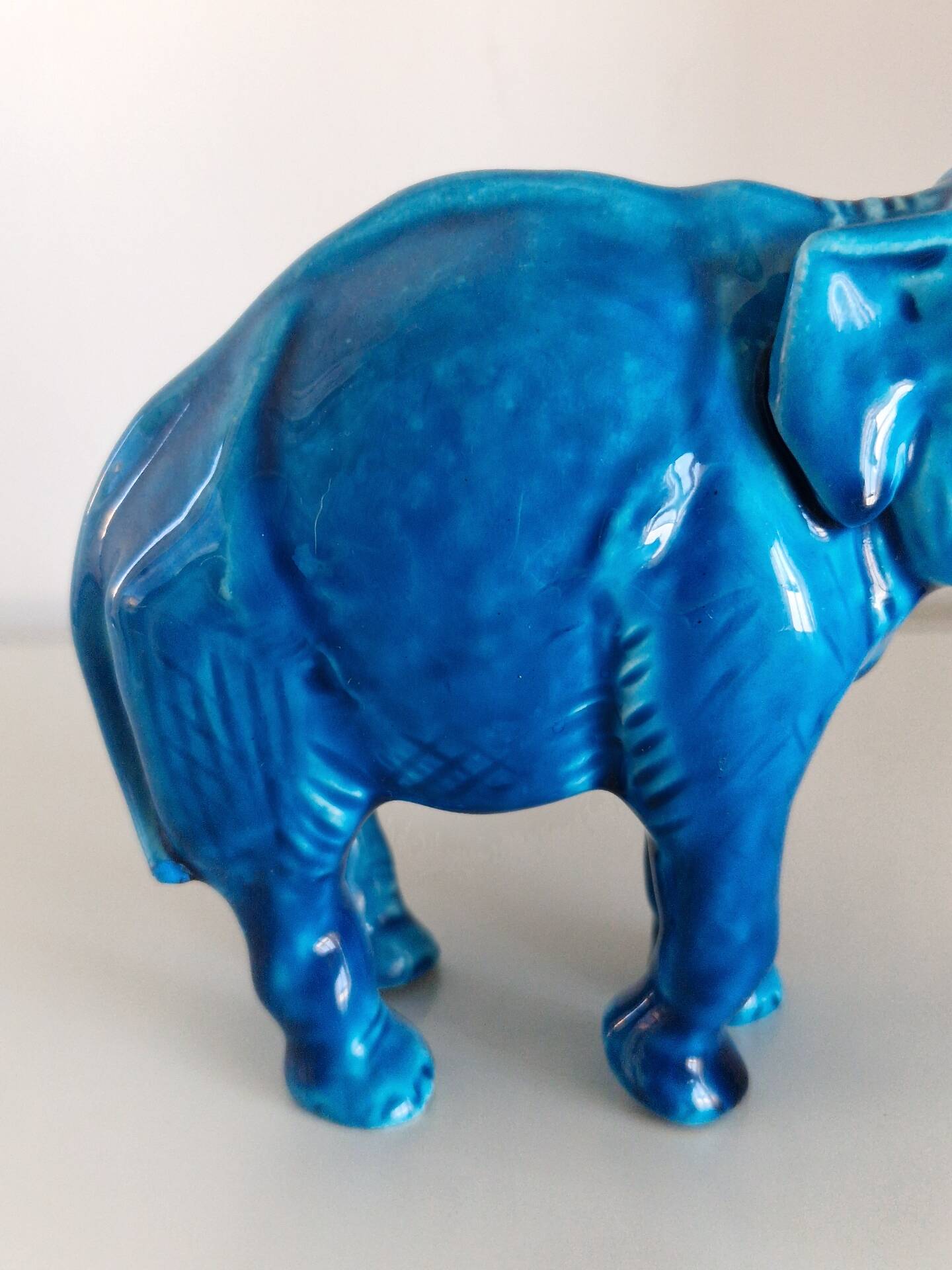 Art Deco elephant statue in ceramic by Paul Milet.