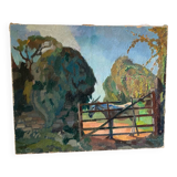 Landscape signed 20th century school
