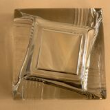 Transparent moulded glass ashtray