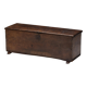 Antique wooden storage chest, France, late 18th century