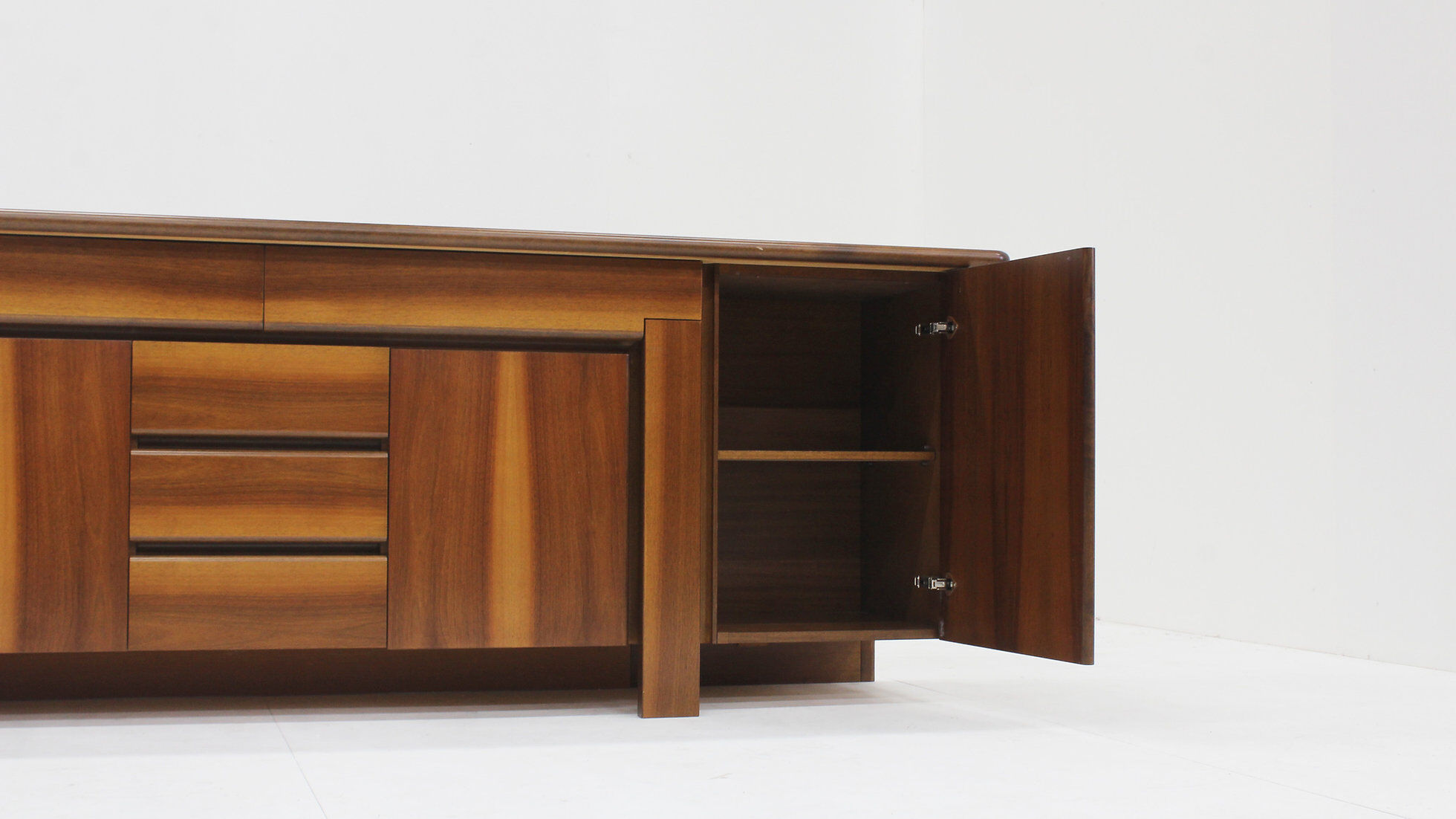 Vintage Italian walnut sideboard 1960s