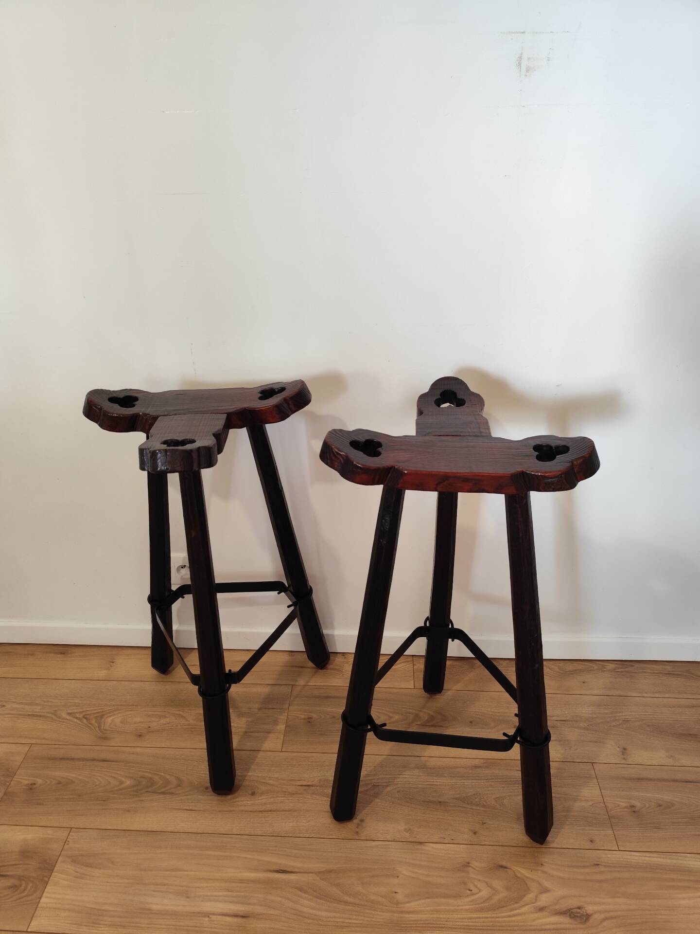 Vintage brutalist stools