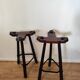 Vintage brutalist stools