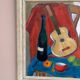Swedish Oil on Canvas – “Still Life with Guitar and Wine Bottle”