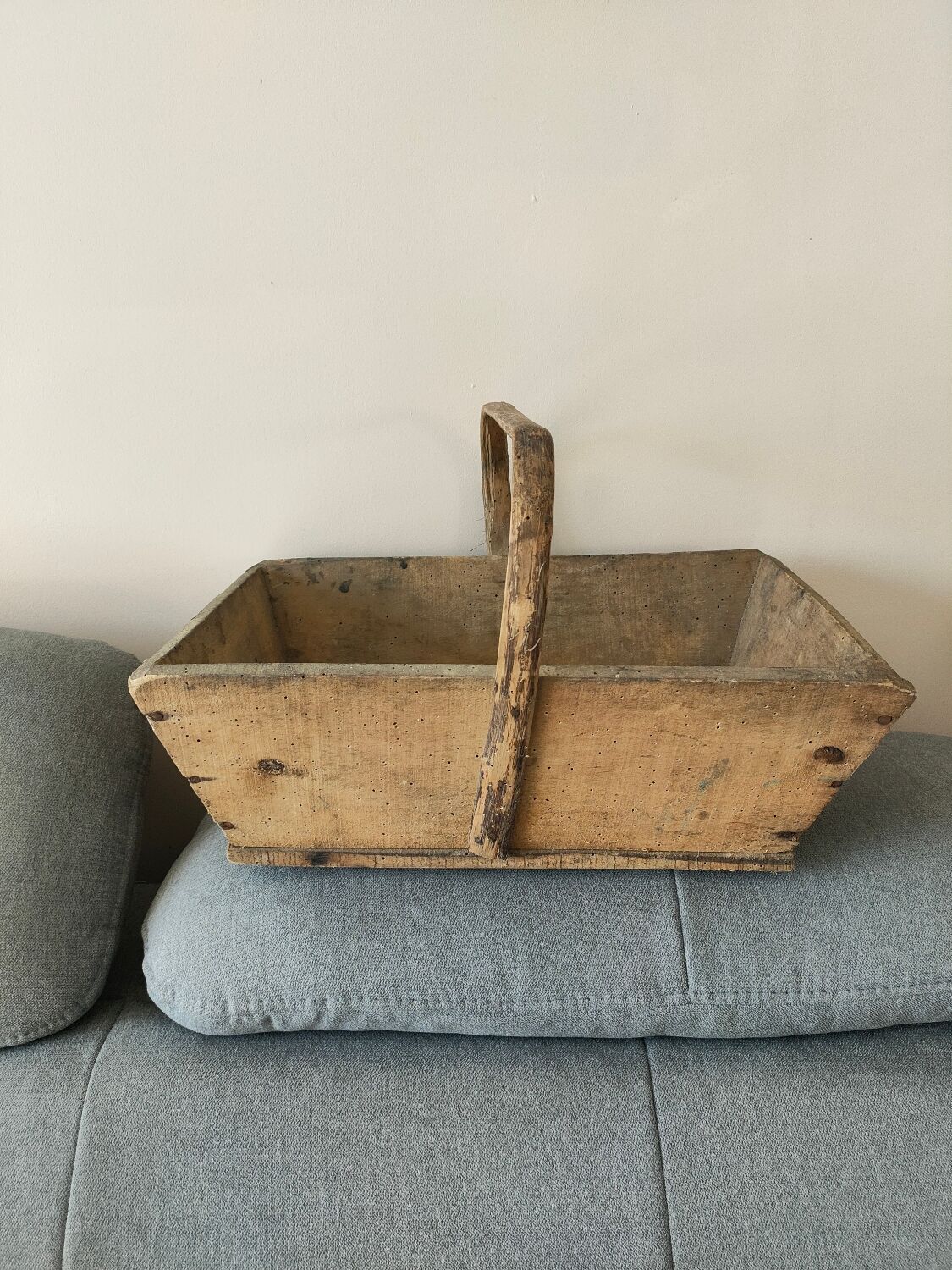 Old wooden basket
