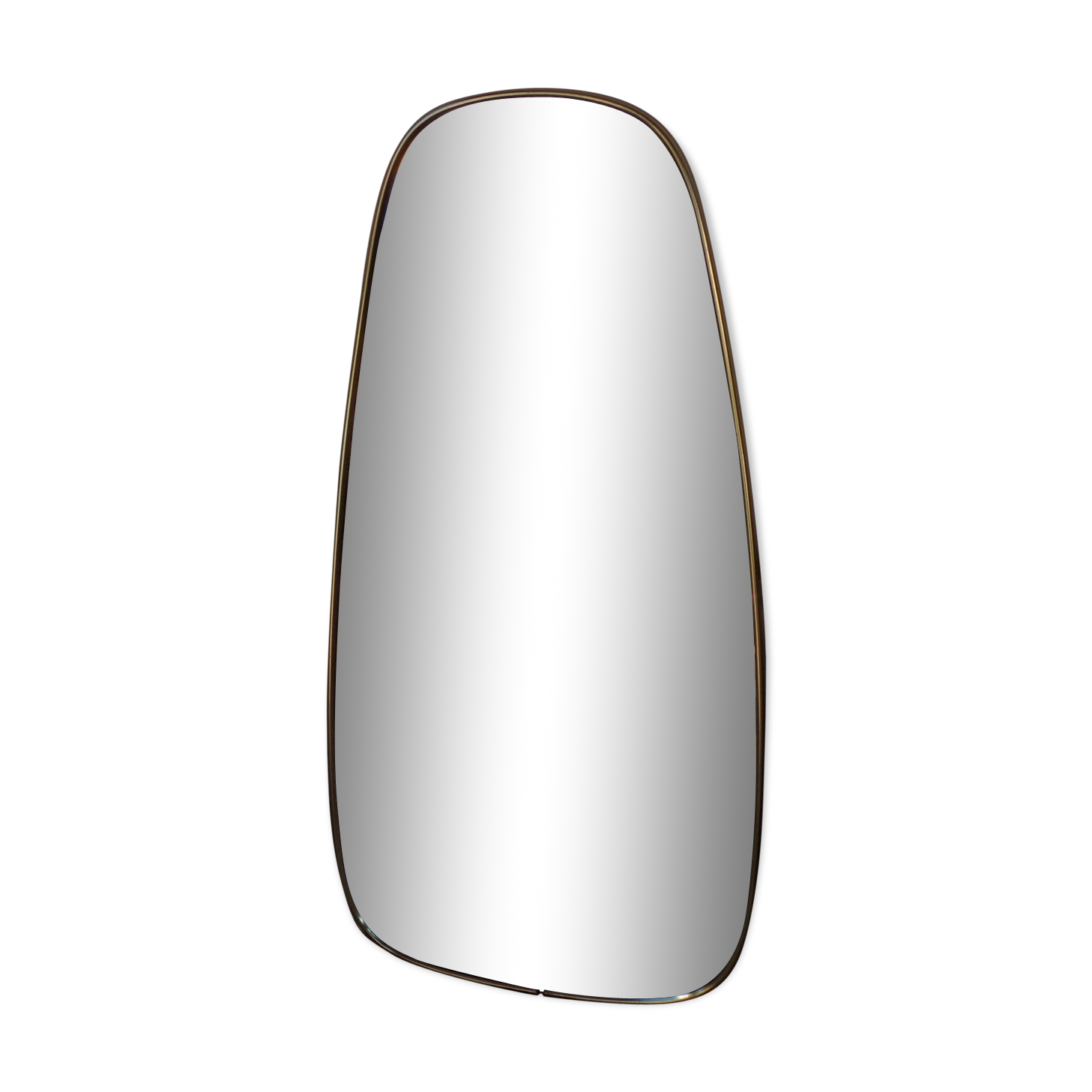 Ancient oval mirror 60s - 66x32cm