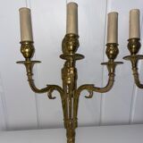 Pairs of Louis XVI bronze wall lamps