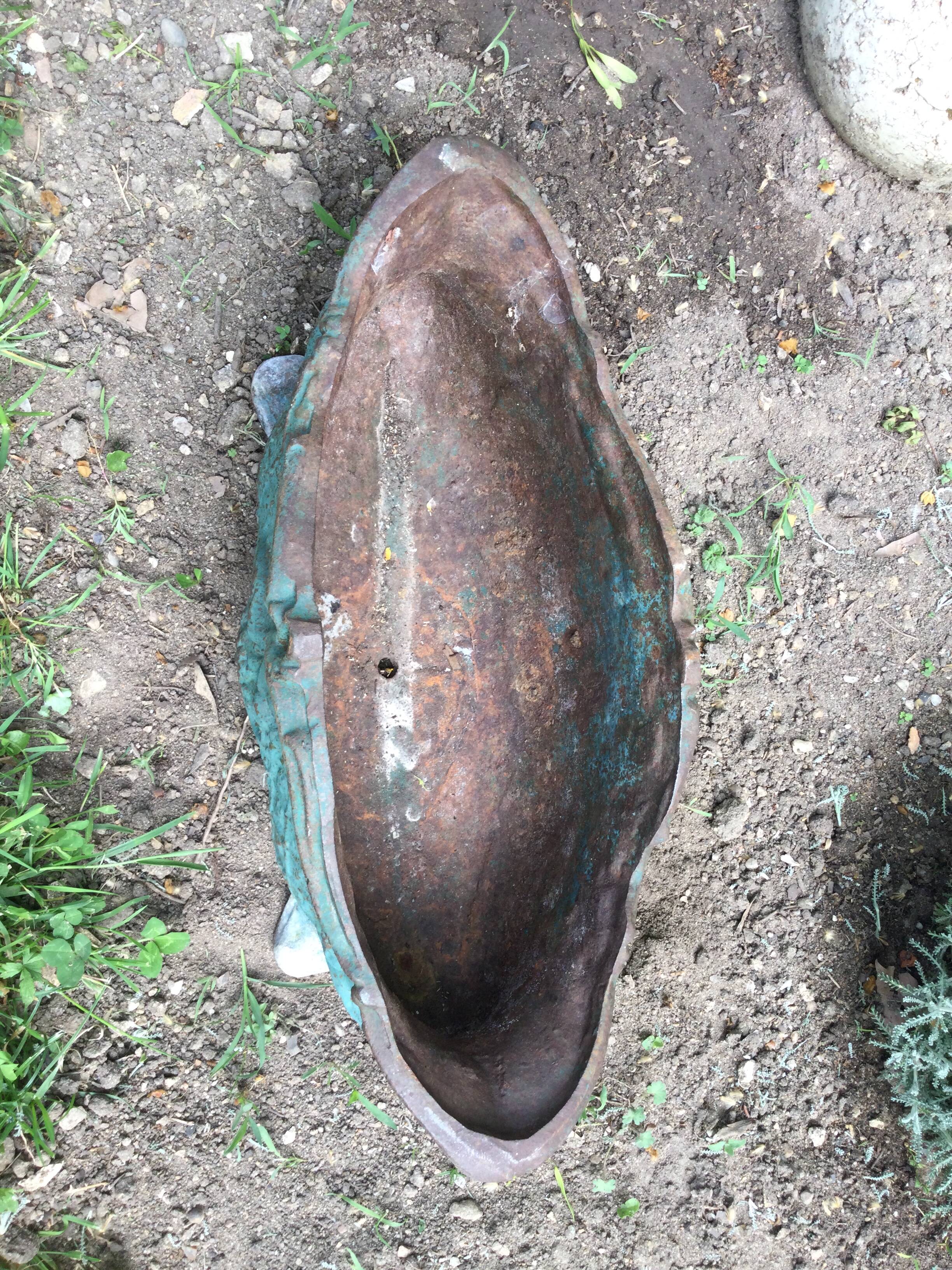 Antique cast iron planter