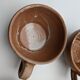 Set of cups and saucers ceramic