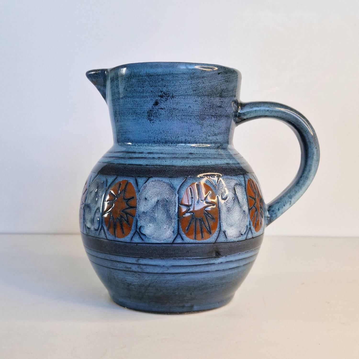 Jean de Lespinasse blue pitcher model 5
