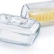 Glass butter Luminarc arc international dish, transparent