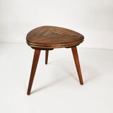 Modernist mahogany flower stand, Germany, 1960s.