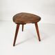 Modernist mahogany flower stand, Germany, 1960s.