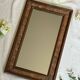 Vintage copper wooden mirror
