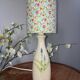 Ceramic bedside lamp, Liberty fabric lampshade, unique creation